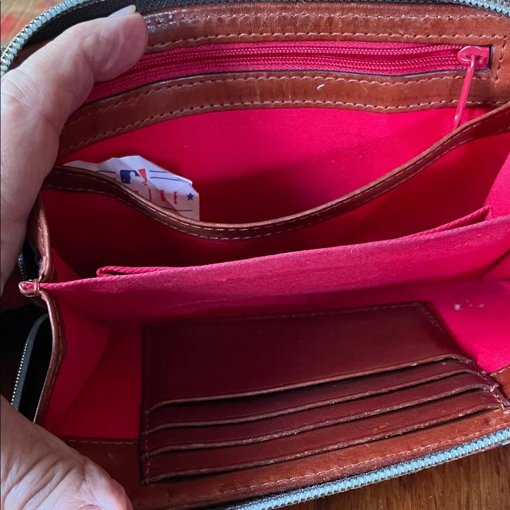 St. Louis Cardinals Red Wallet Made by Dooney & Bourke